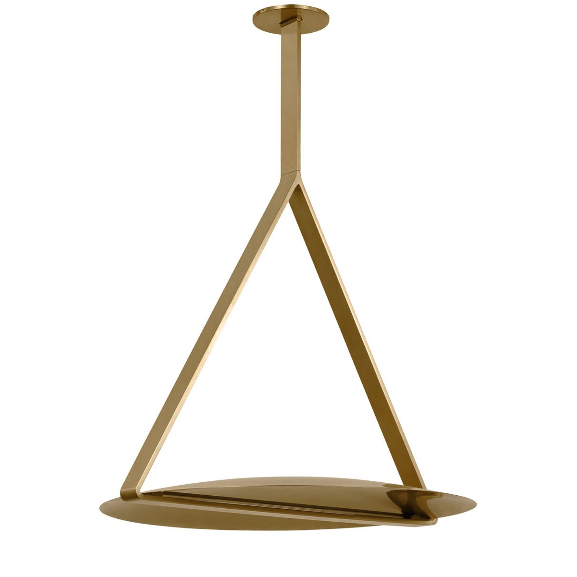 Cymbal 29" Pendant, 120-277V, Natural Brass Finish - Bees Lighting