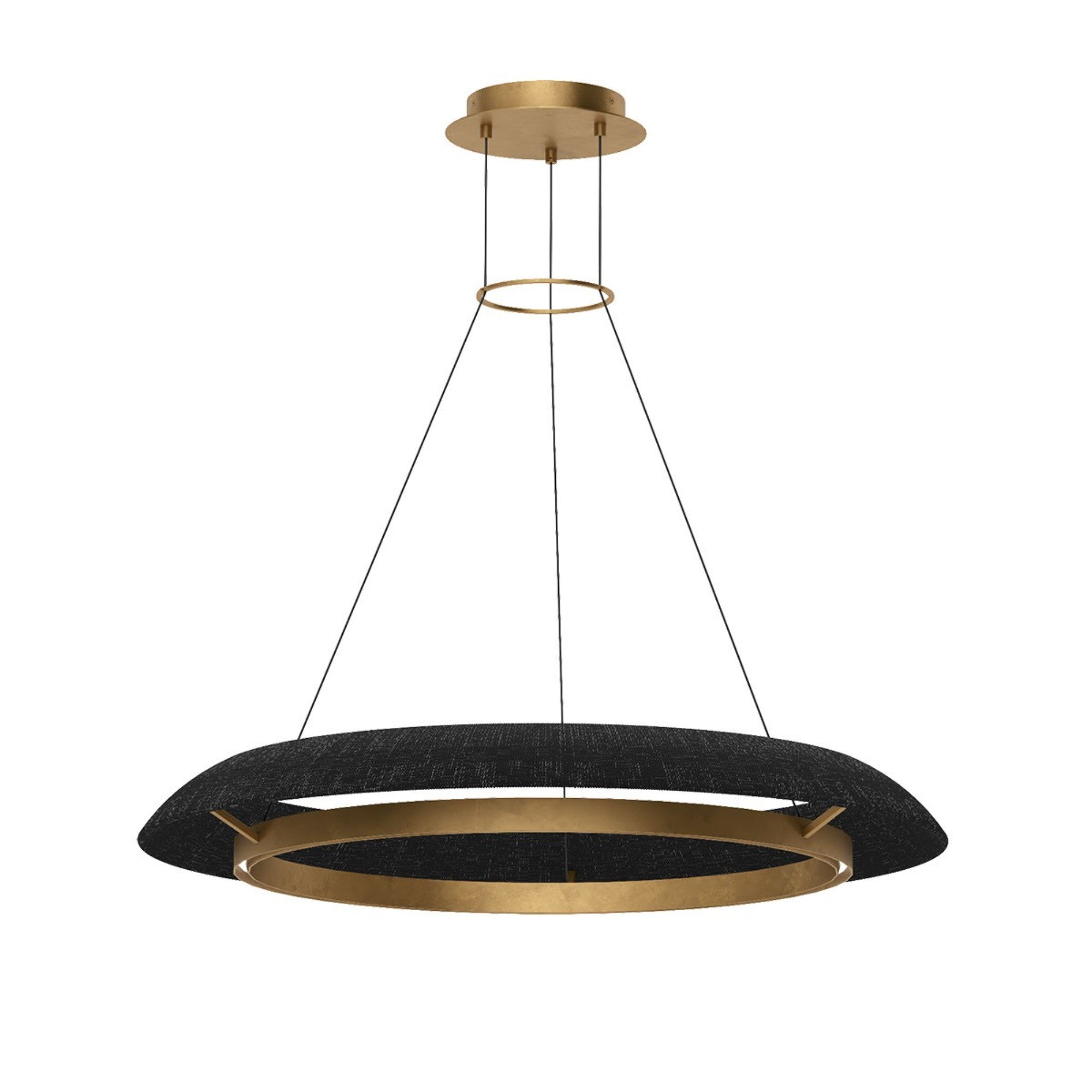 Noa 39" Large Chandelier, 120-277V, Antique Brass with Washed Black Rattan Finish - Bees Lighting