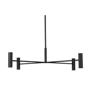 Ponte 36" LED Large Chandelier, 120-277VV, Nightshade Black Finish - Bees Lighting