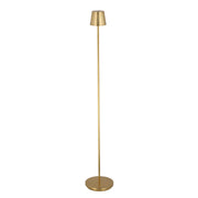 Nevis Rechargeable Floor Lamp, Hand Rubbed Antique Brass Finish - Bees Lighting