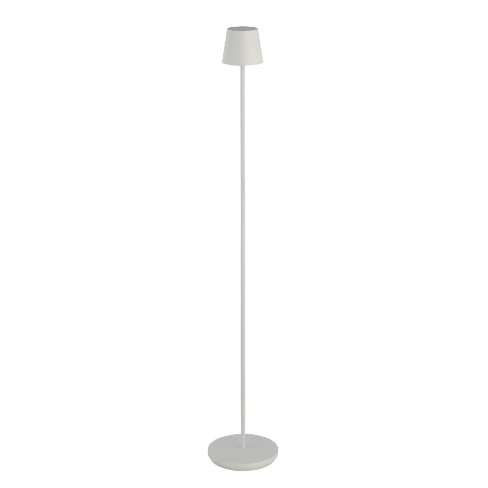 Nevis Rechargeable Floor Lamp, Matte White Finish - Bees Lighting