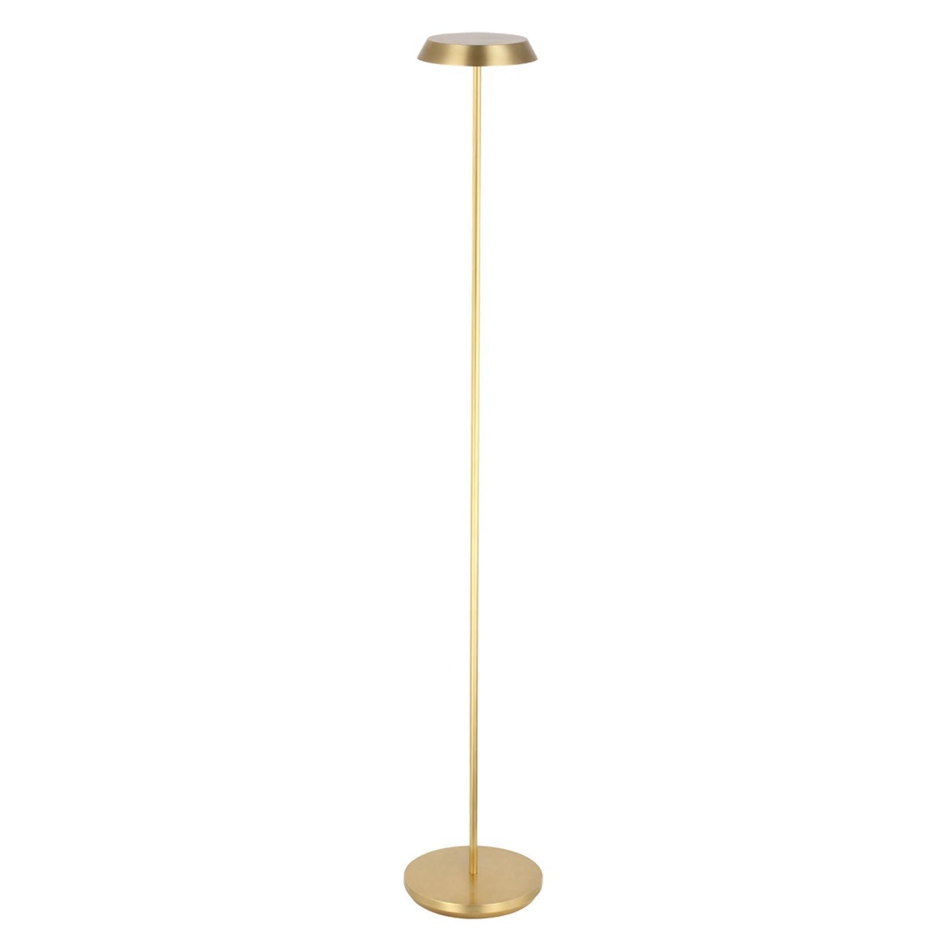 Tepa Medium Rechargeable Floor Lamp, 120-240V, Hand Rubbed Antique Brass Finish - Bees Lighting