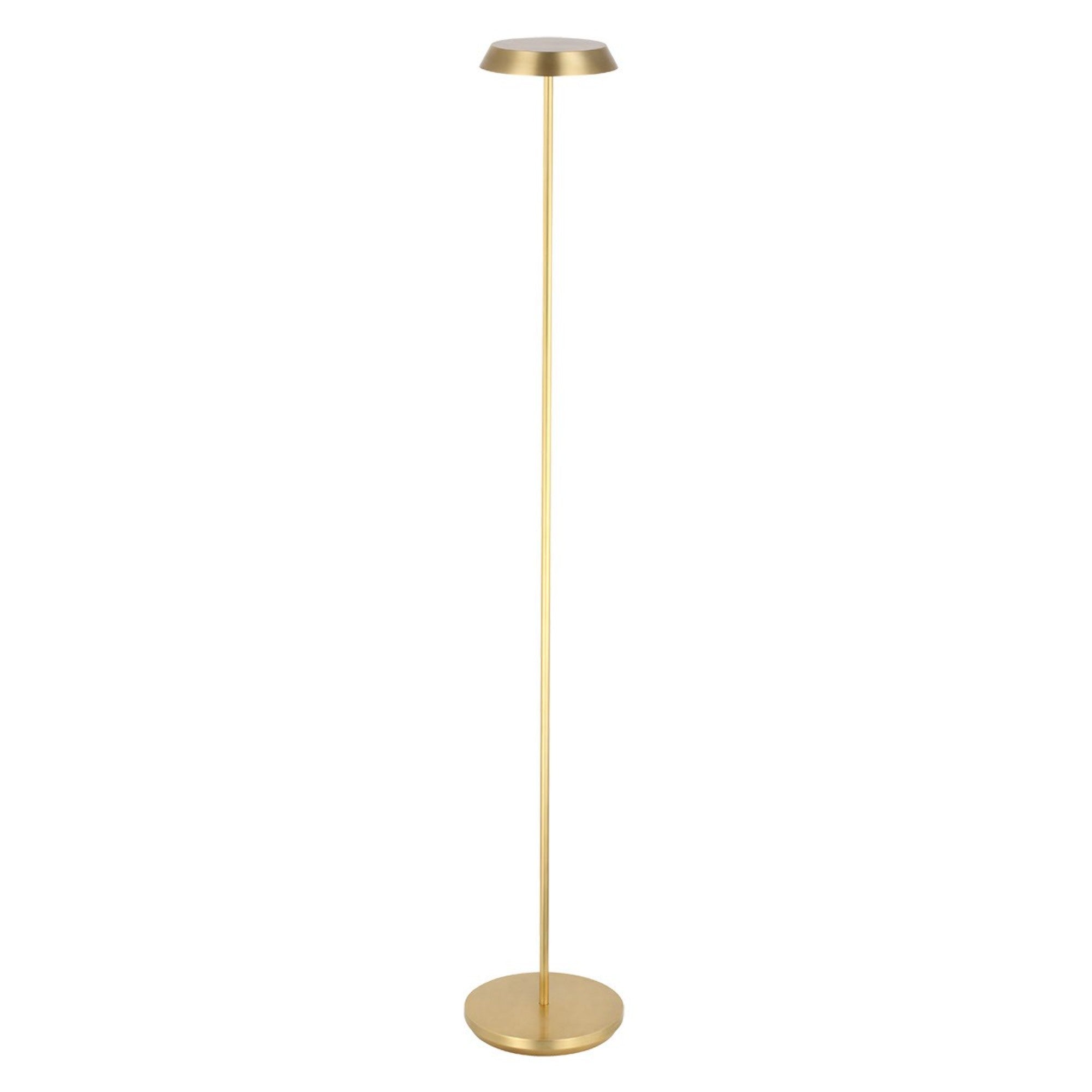 Tepa Medium Rechargeable Floor Lamp, 120-240V, Hand Rubbed Antique Brass Finish - Bees Lighting