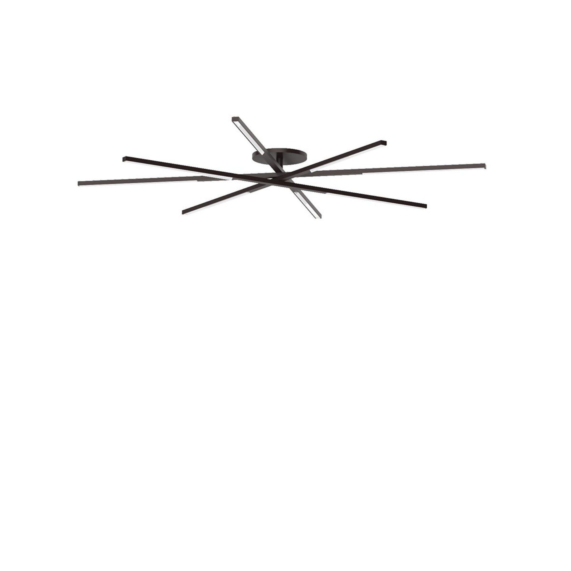 Cityscape 60" 8-Light LED X-Grand Flush Mount, 120-277V, Bronze Finish - Bees Lighting