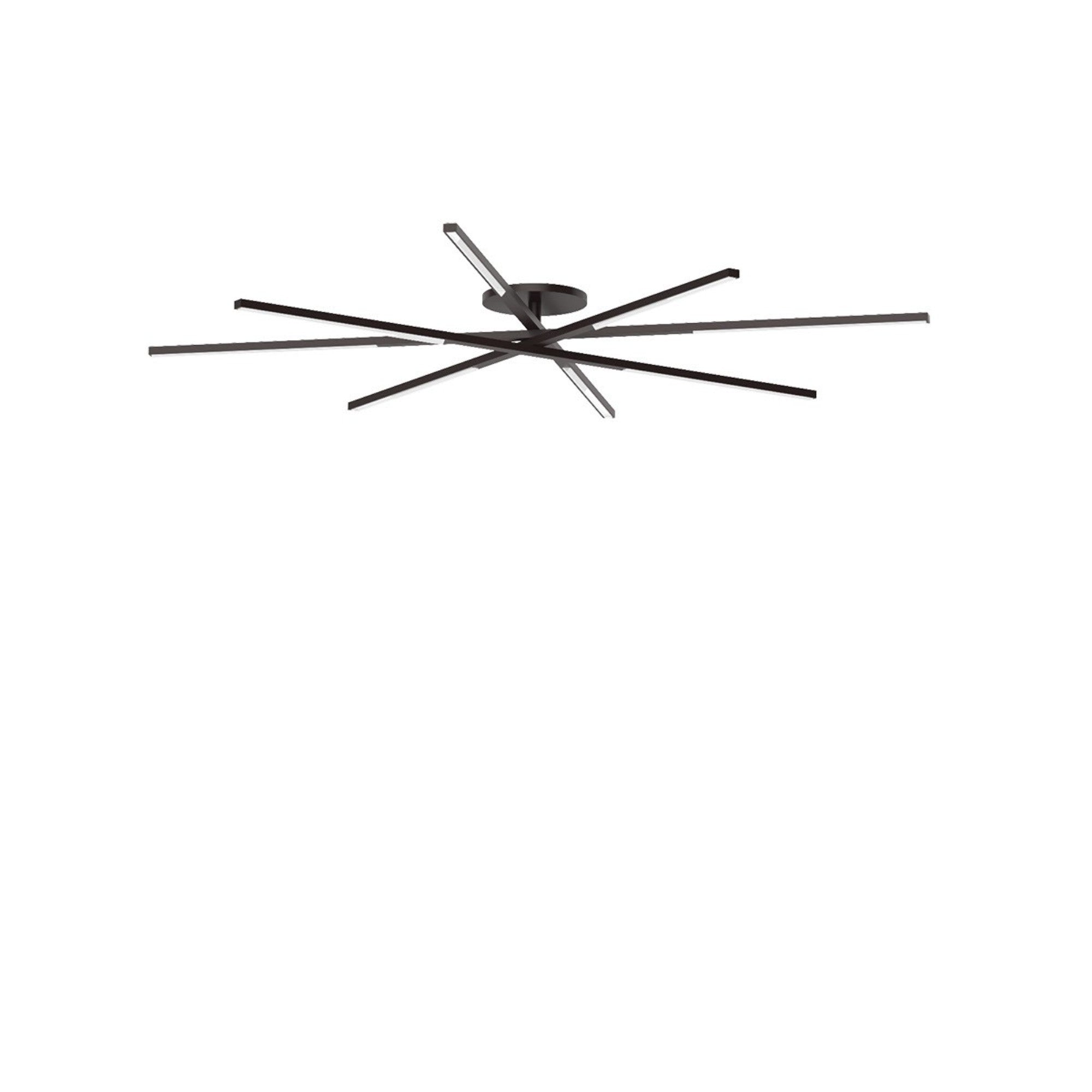 Cityscape 60" 8-Light LED X-Grand Flush Mount, 120-277V, Bronze Finish - Bees Lighting