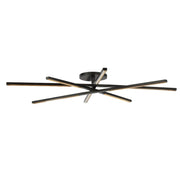 Cityscape 48" 8-Light LED Grand Flush Mount, 120-277V, Bronze Finish - Bees Lighting