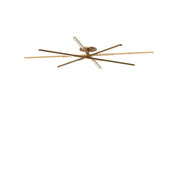 Cityscape 48" 8-Light LED Grand Flush Mount, 120-277V, Hand Rubbed Antique Brass Finish - Bees Lighting