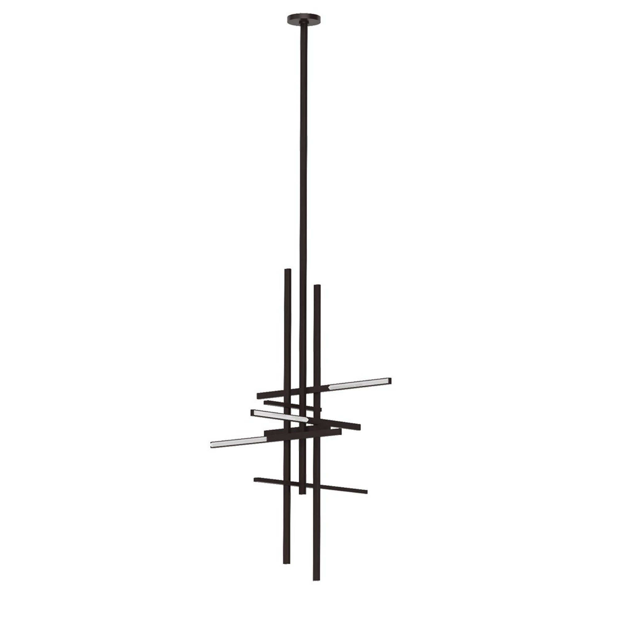 Cityscape 31" LED X-Large Pendant, 120-277V, Bronze Finish - Bees Lighting