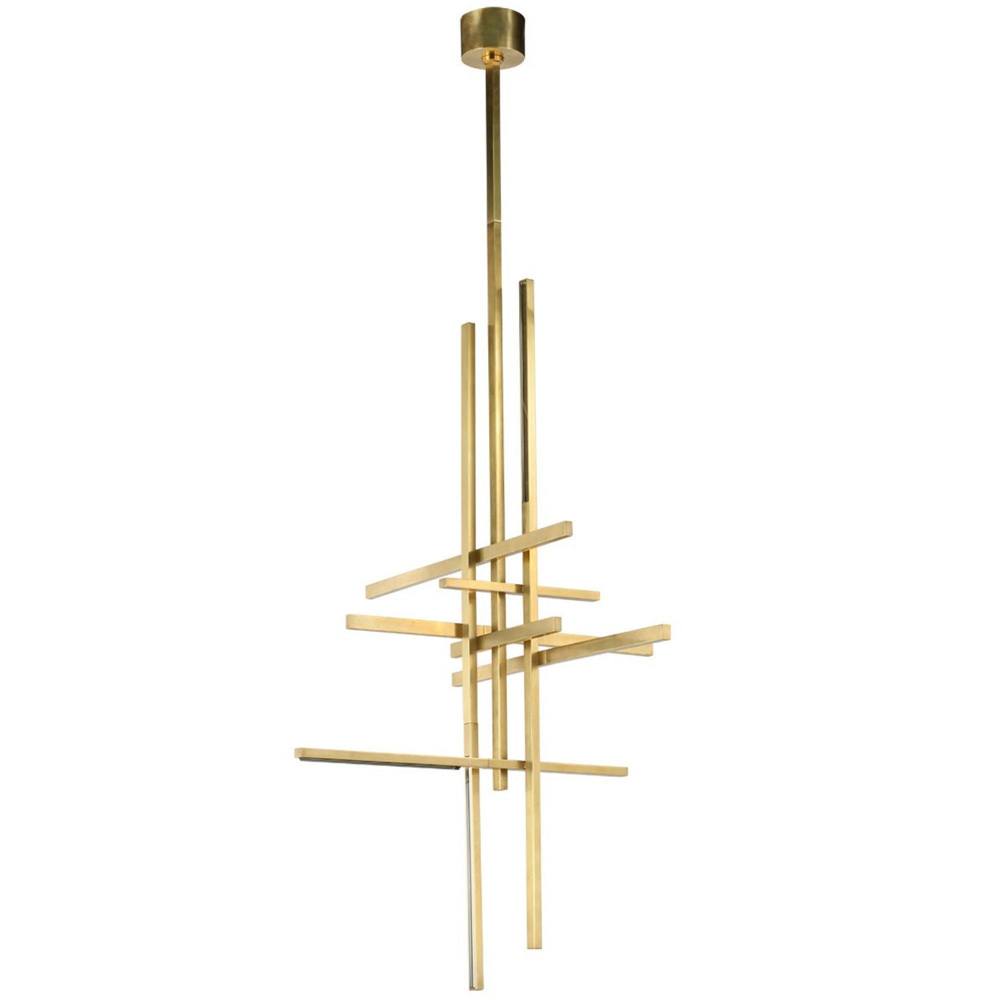 Cityscape 31" LED X-Large Pendant, 120-277V, Hand Rubbed Antique Brass Finish - Bees Lighting