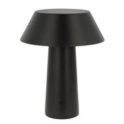 Sesa Short Accent Rechargeable Table Lamp, 120-240V, Black Finish - Bees Lighting
