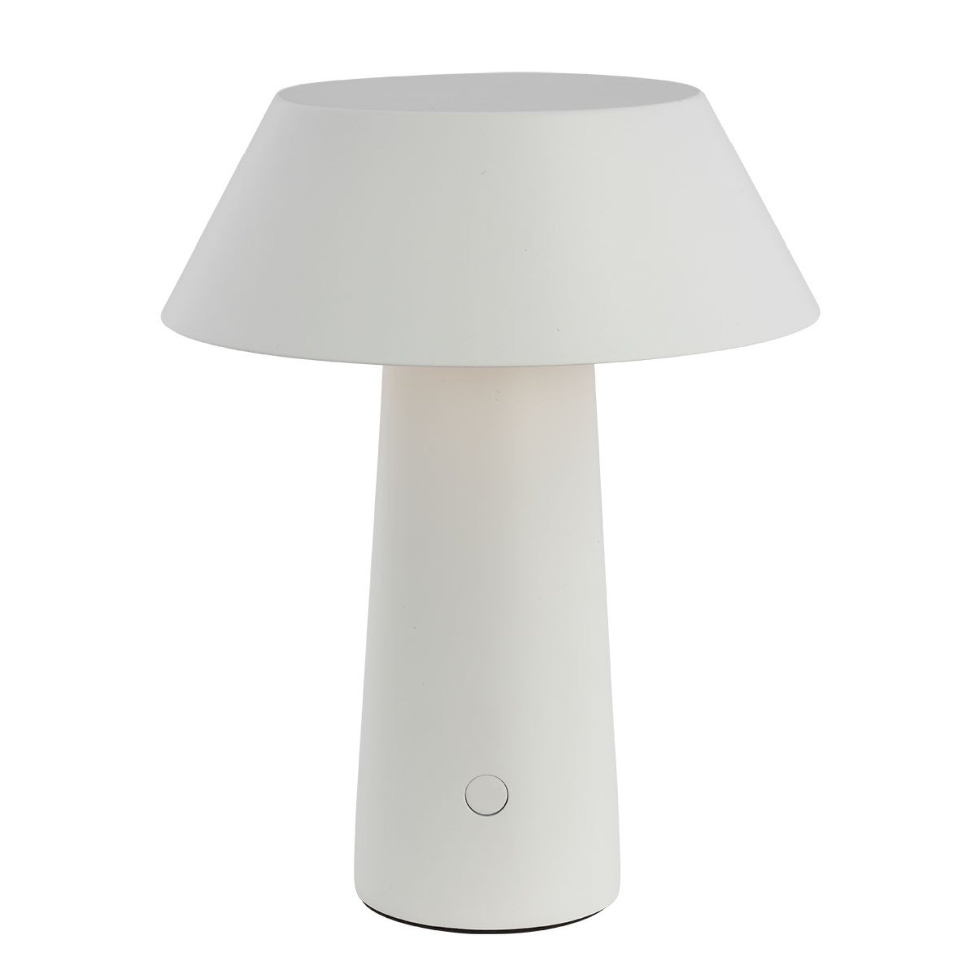 Sesa Short Accent Rechargeable Table Lamp, 120-240V, Matte White Finish - Bees Lighting