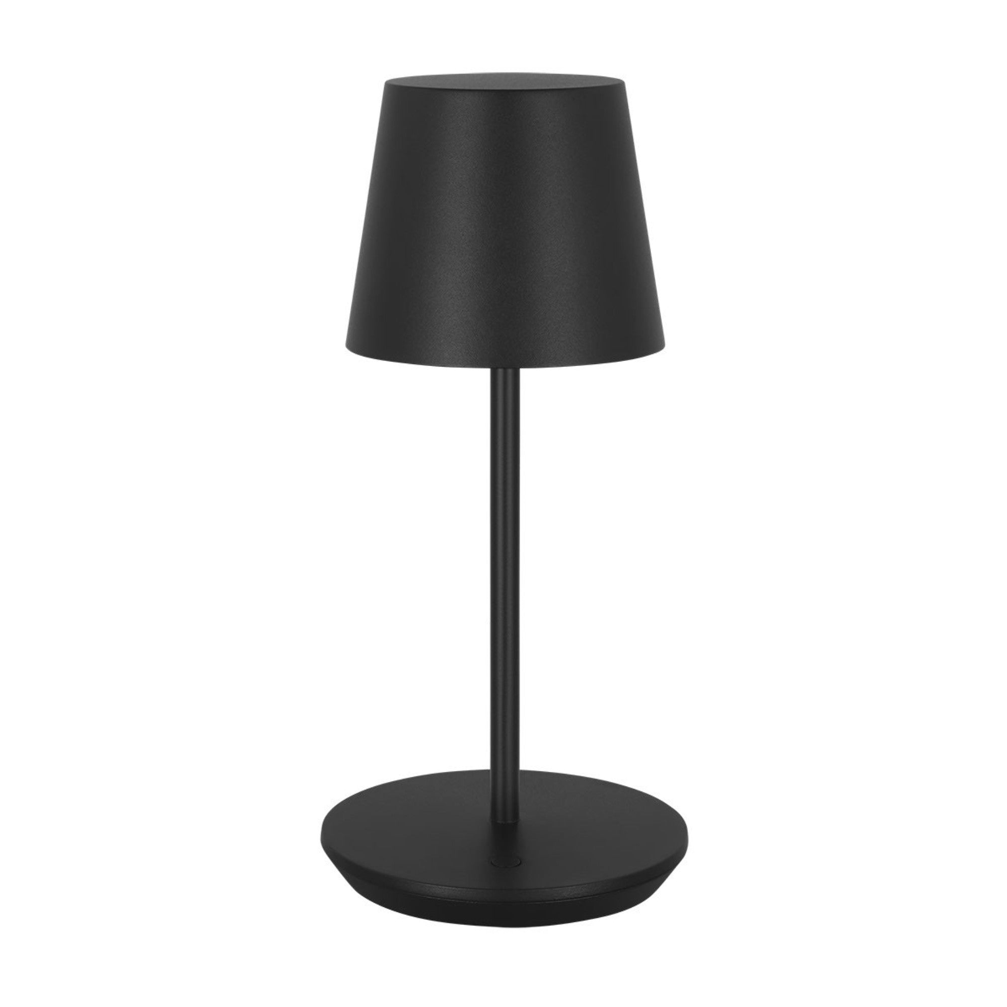 Nevis Short Accent Rechargeable Table Lamp, Black Finish - Bees Lighting