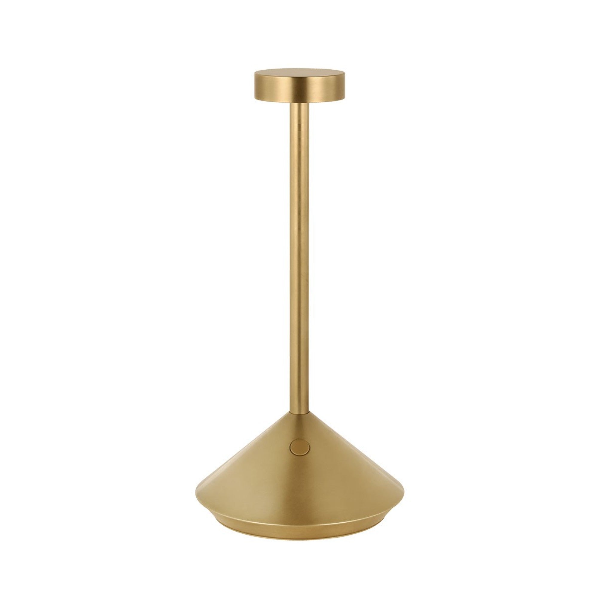 Moneta Short Accent Rechargeable Table Lamp, Hand Rubbed Antique Brass Finish - Bees Lighting