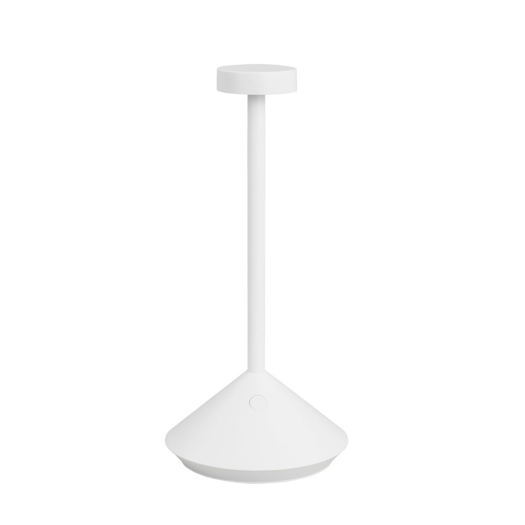 Moneta Short Accent Rechargeable Table Lamp, Matte White Finish - Bees Lighting