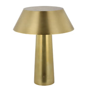 Sesa Accent Rechargeable Table Lamp, 120-240V, Hand Rubbed Antique Brass Finish - Bees Lighting