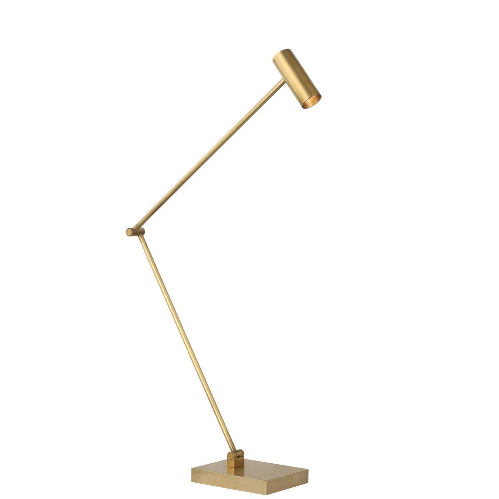 Ponte LED X-Large Table Lamp, 120-240V, Hand Rubbed Antique Brass Finish - Bees Lighting