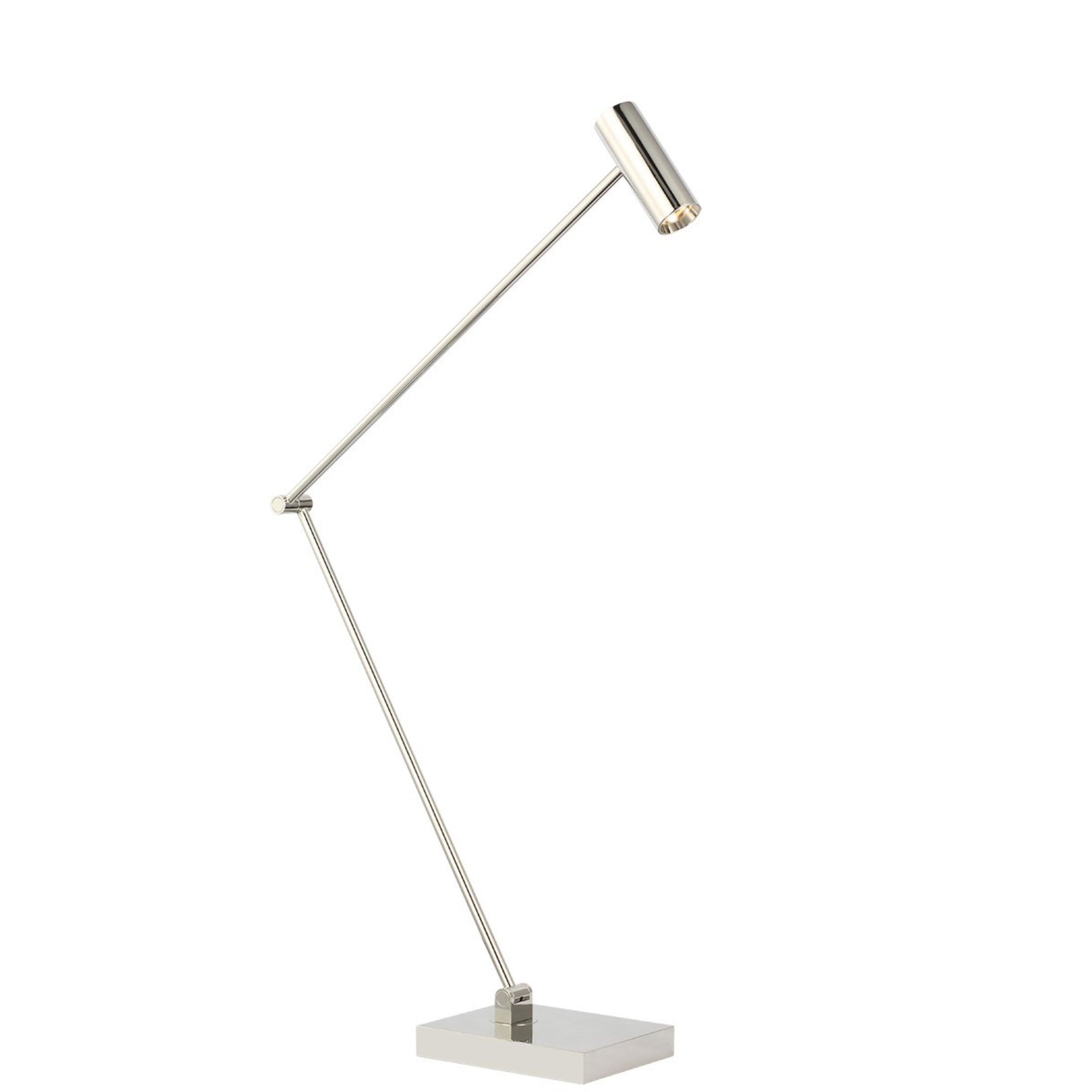Ponte LED X-Large Table Lamp, 120-240V, Polished Nickel Finish - Bees Lighting