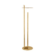 Fielle 65" LED Floor Lamp, 120-240V, Natural Brass Finish - Bees Lighting