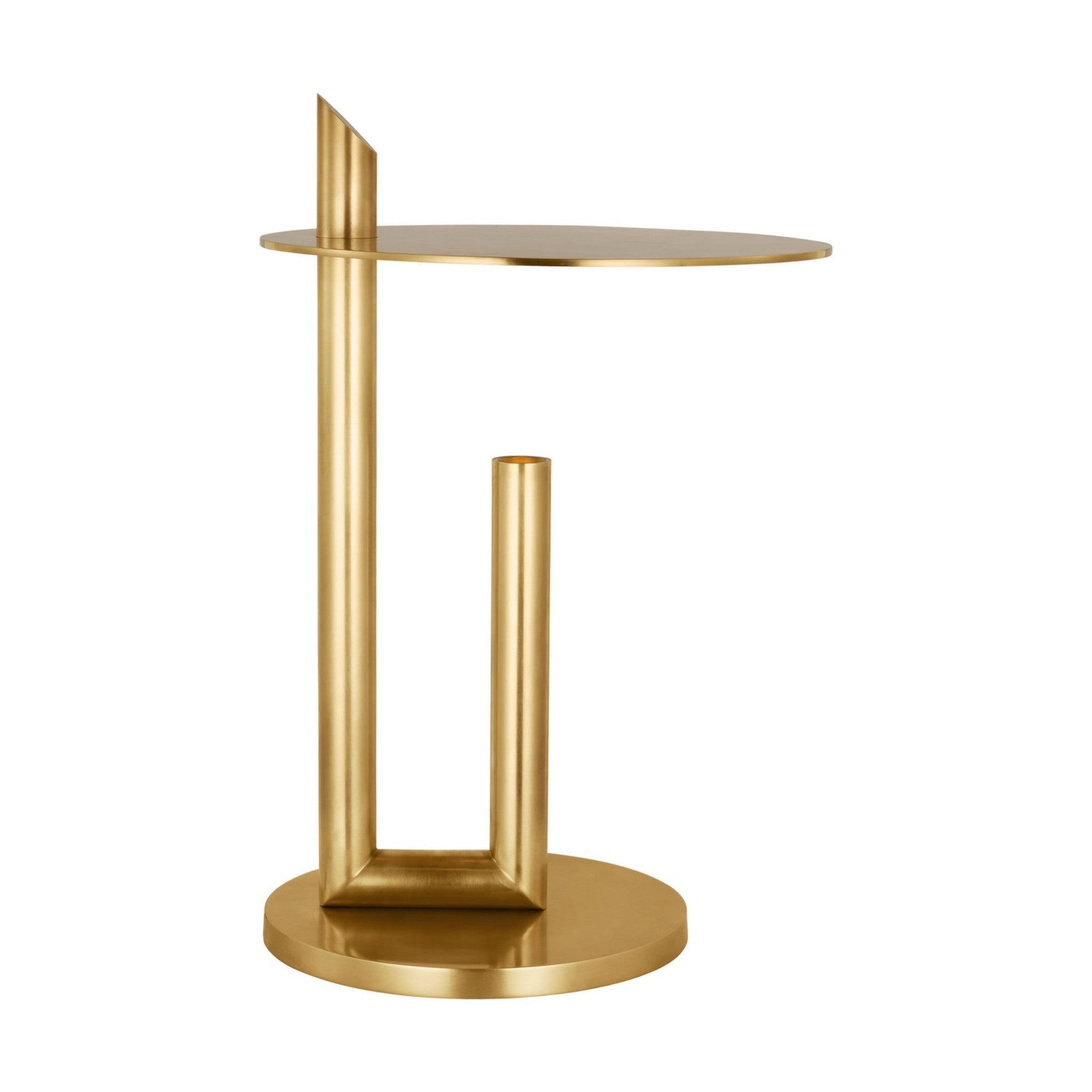 Fielle 20" LED Table Lamp, 120-240V, Natural Brass Finish - Bees Lighting