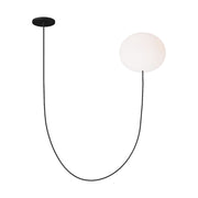 Helium 22" Large 1-Light LED Chandelier, 120-277V, Matte Black Finish - Bees Lighting