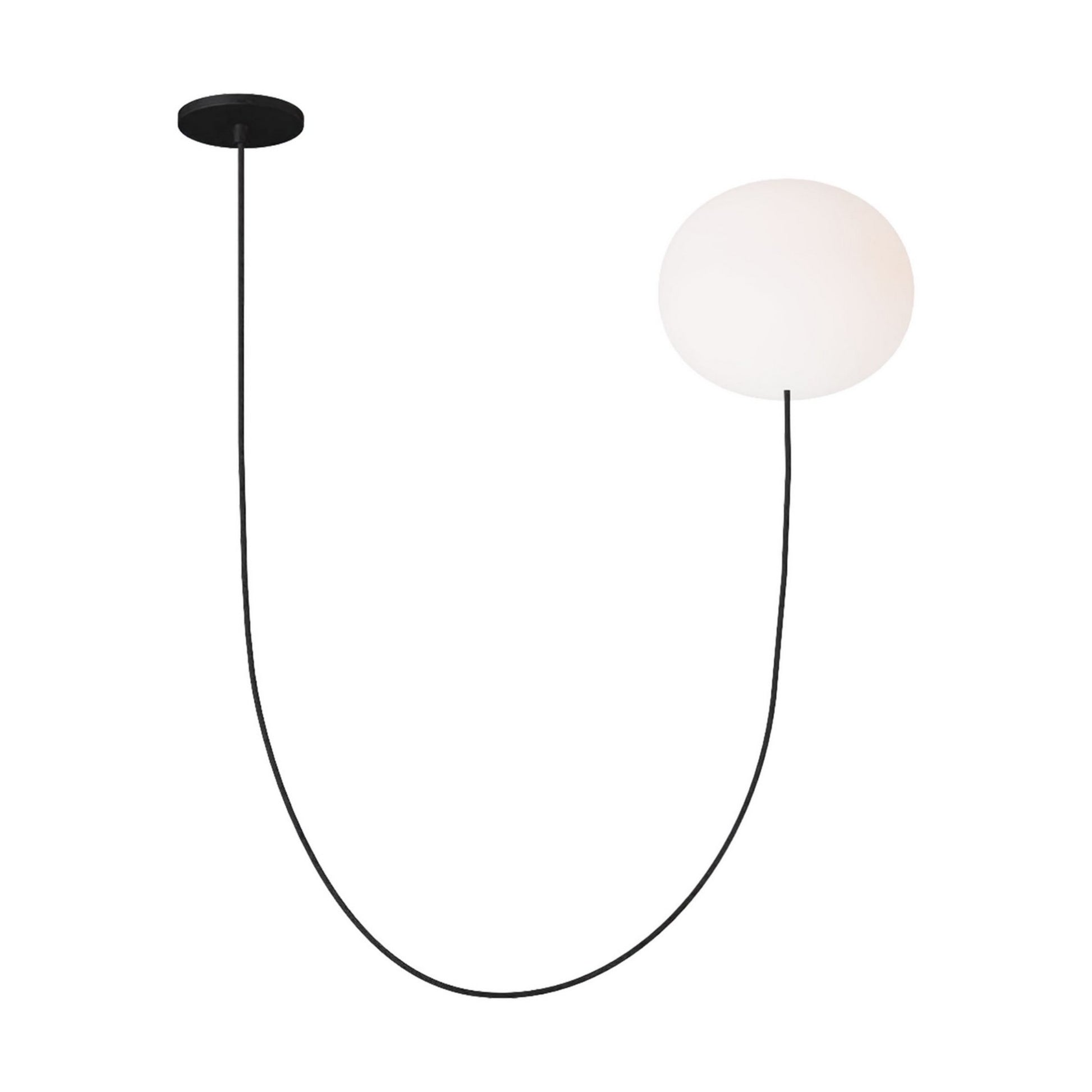 Helium 22" Large 1-Light LED Chandelier, 120-277V, Matte Black Finish - Bees Lighting