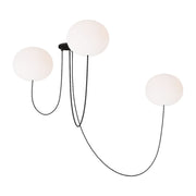 Helium 32" Large 3-Light LED Chandelier, 120-277V, Matte Black Finish - Bees Lighting