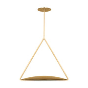 Cymbal 21" Pendant, 120-277V, Natural Brass Finish - Bees Lighting