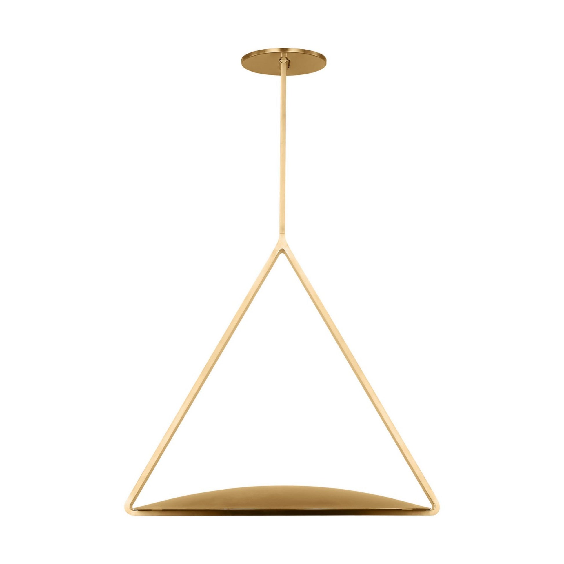 Cymbal 21" Pendant, 120-277V, Natural Brass Finish - Bees Lighting