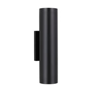Pressa 12" LED Round Medium Wall Light, 120-277V, Black Finish - Bees Lighting