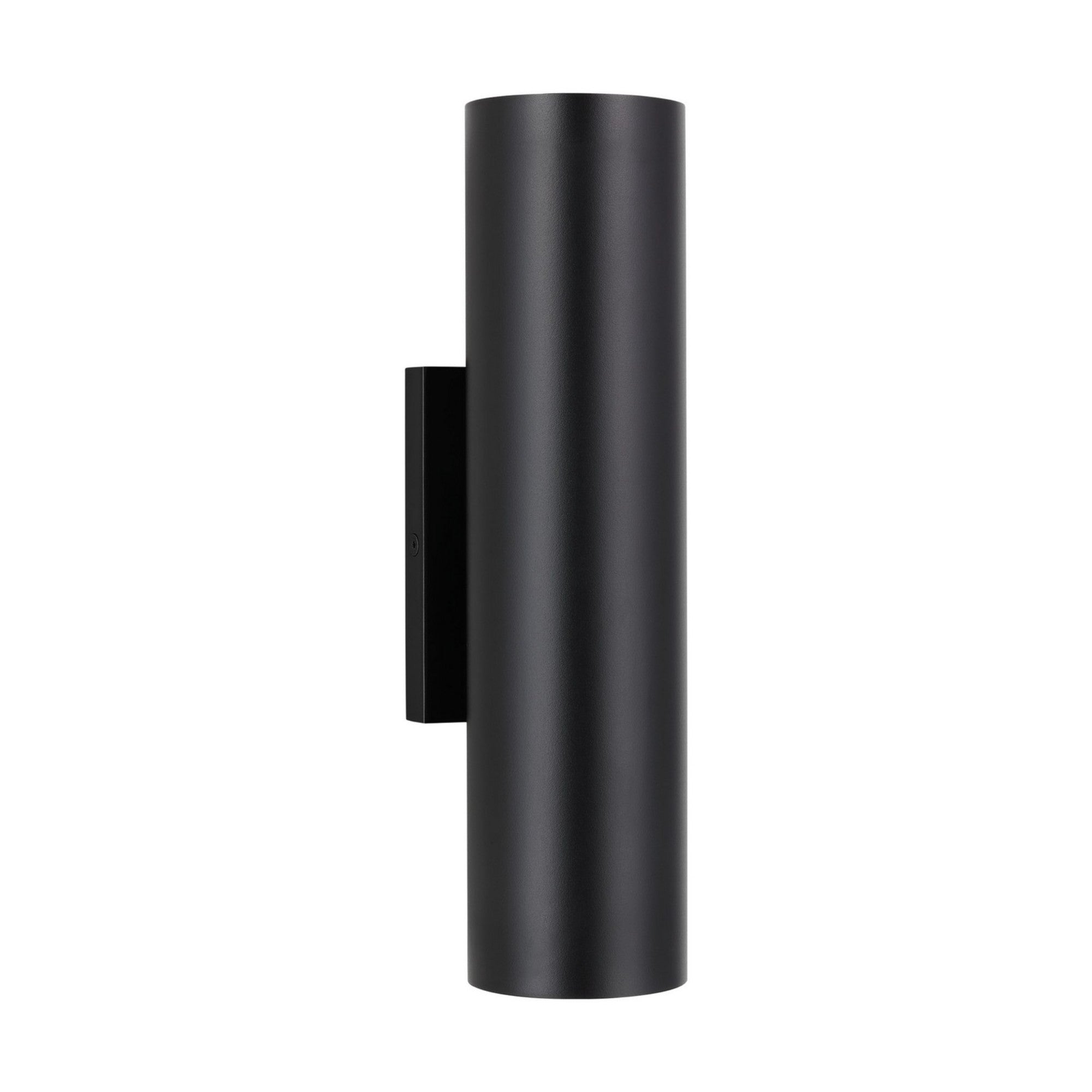 Pressa 12" LED Round Medium Wall Light, 120-277V, Black Finish - Bees Lighting
