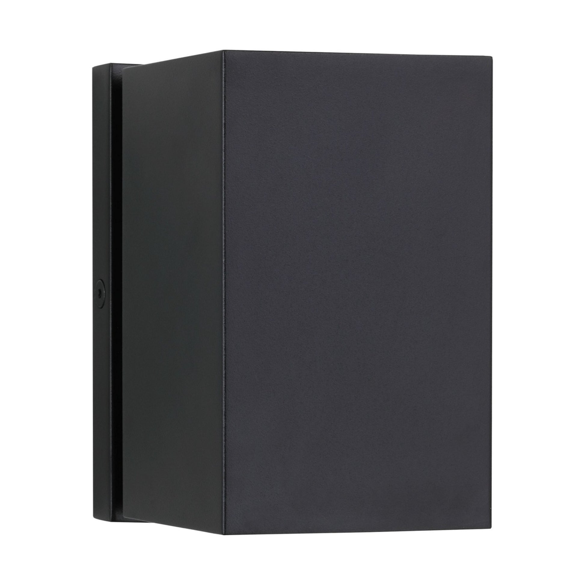 Pressa 5" LED Square Small Wall Light, 120-277V, Black Finish - Bees Lighting