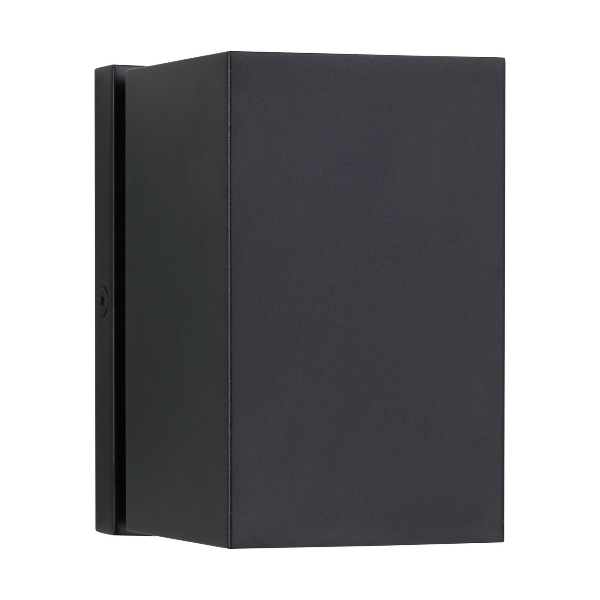 Pressa 5" LED Square Small Wall Light, 120-277V, Black Finish - Bees Lighting