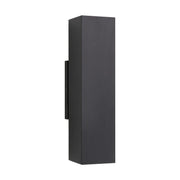 Pressa 12" LED Square Medium Wall Light, 120-277V, Black Finish - Bees Lighting
