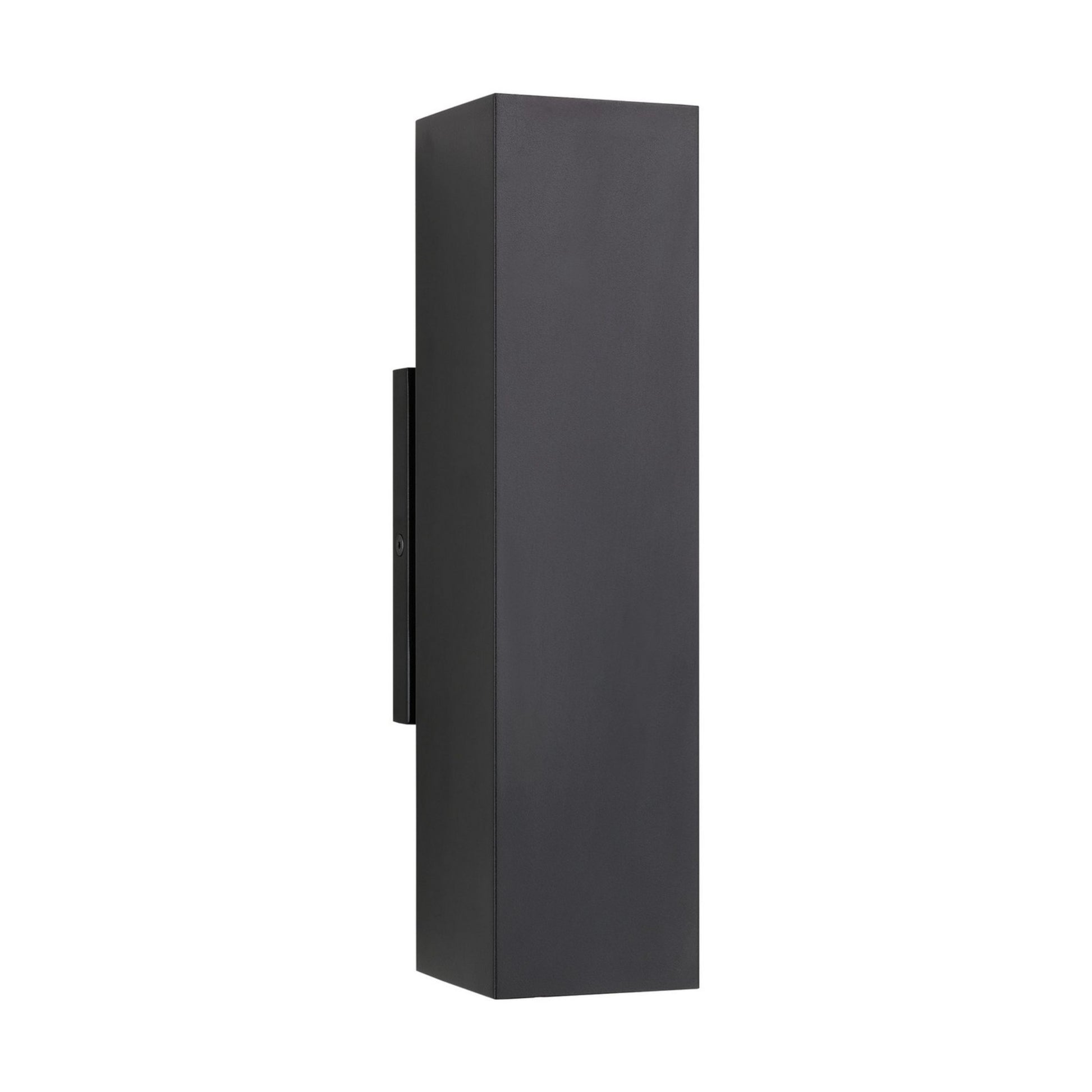 Pressa 12" LED Square Medium Wall Light, 120-277V, Black Finish - Bees Lighting
