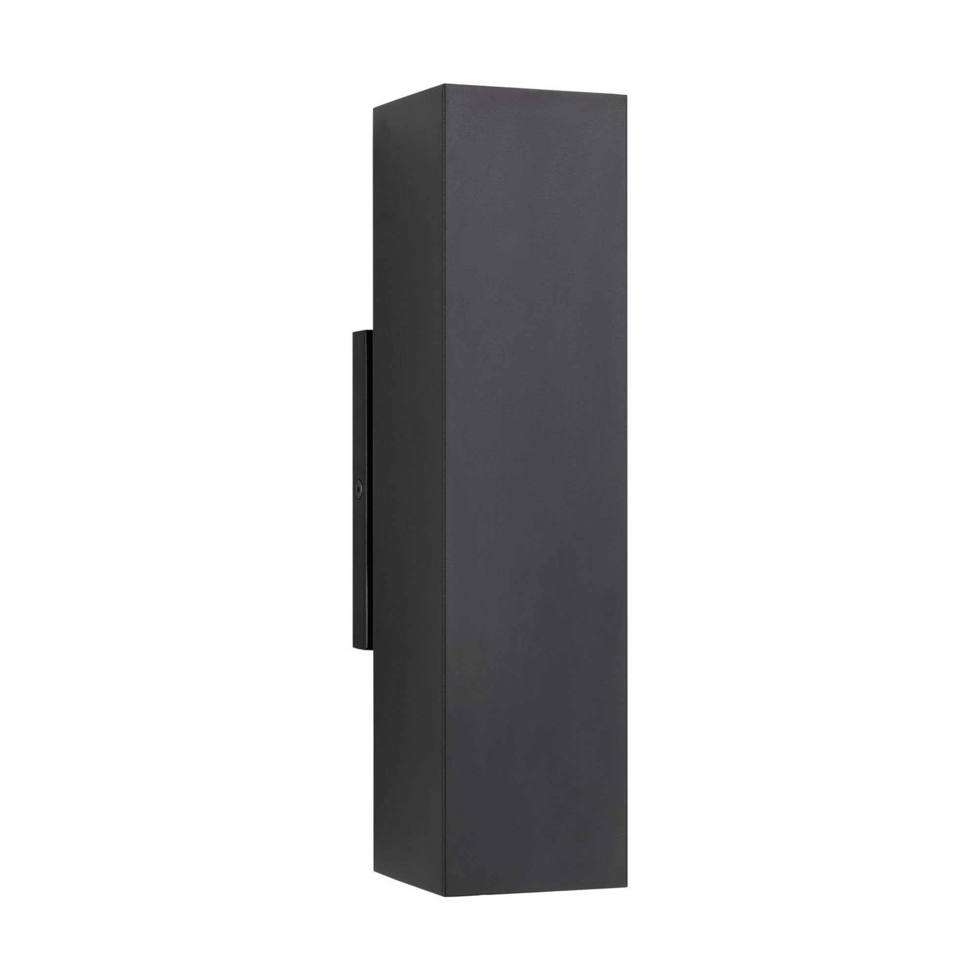 Pressa 12" LED Square Medium Wall Light, 120-277V, Black Finish - Bees Lighting