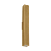 Pressa 26" LED Square X-Large Wall Light, 120-277V, Natural Brass Finish - Bees Lighting