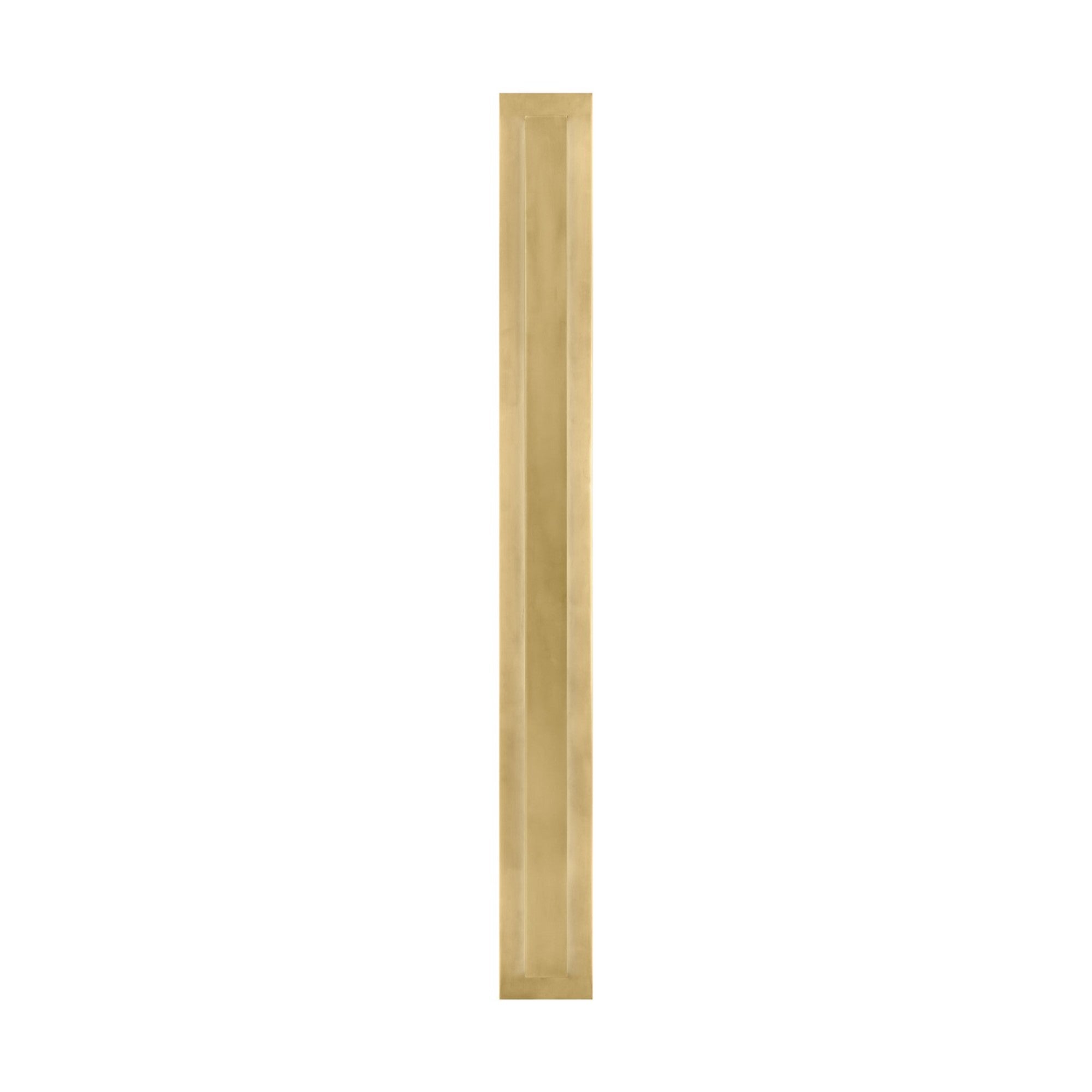 Aspen 48" LED Outdoor Wall Light, 120-277V, Natural Brass Finish - Bees Lighting