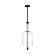 Cathedral 10" Medium Pendant, 120-277V, Dark Bronze Finish - Bees Lighting