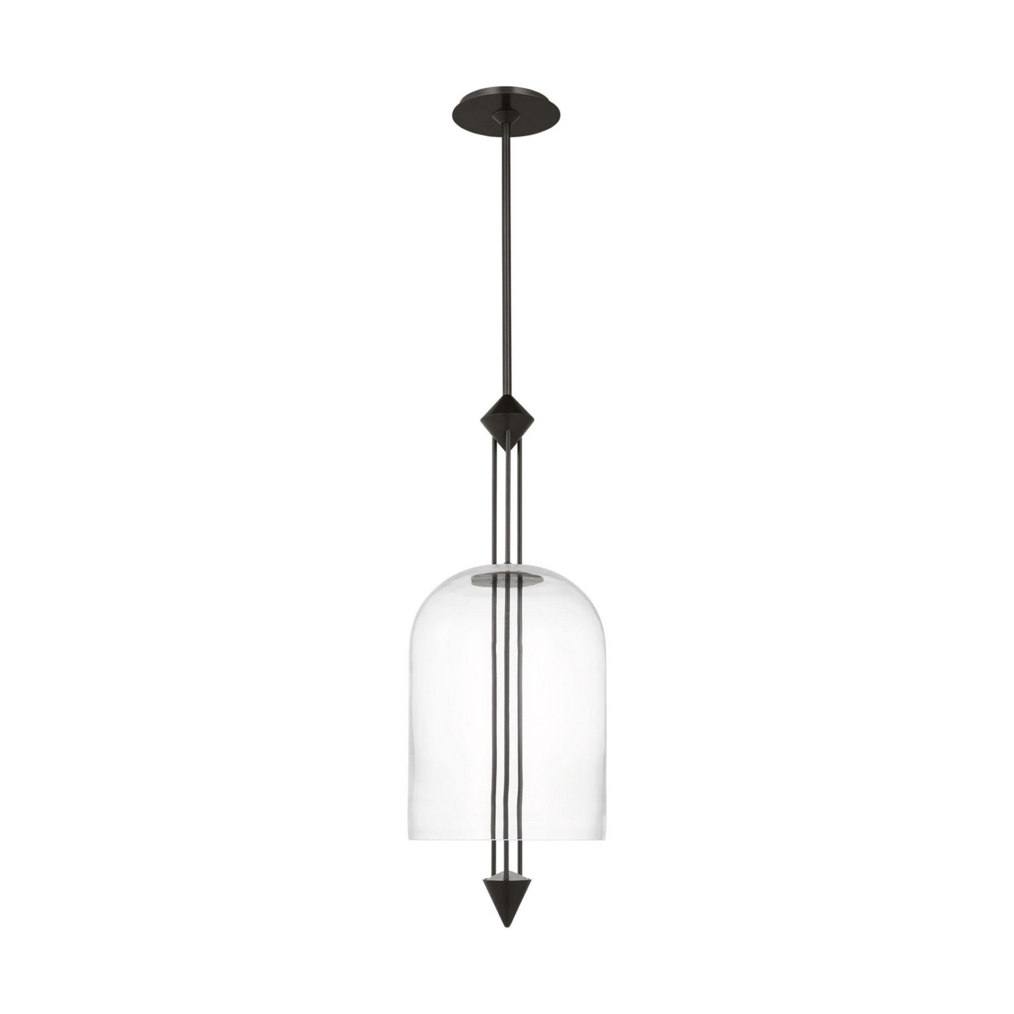 Cathedral 10" Medium Pendant, 120-277V, Dark Bronze Finish - Bees Lighting