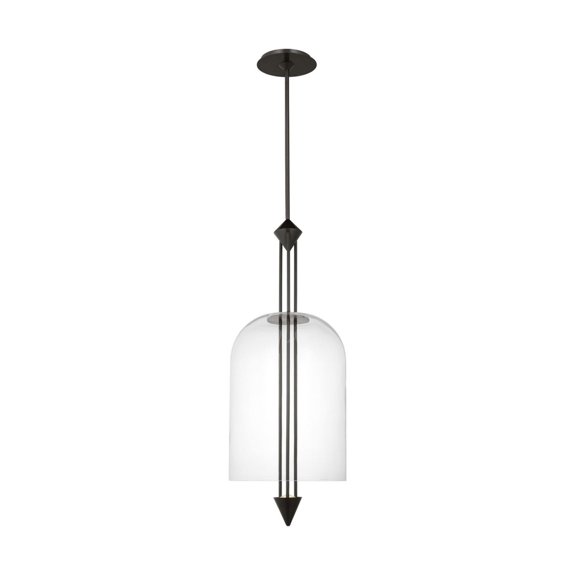 Cathedral 15" Large Pendant, 120-277V, Dark Bronze Finish - Bees Lighting