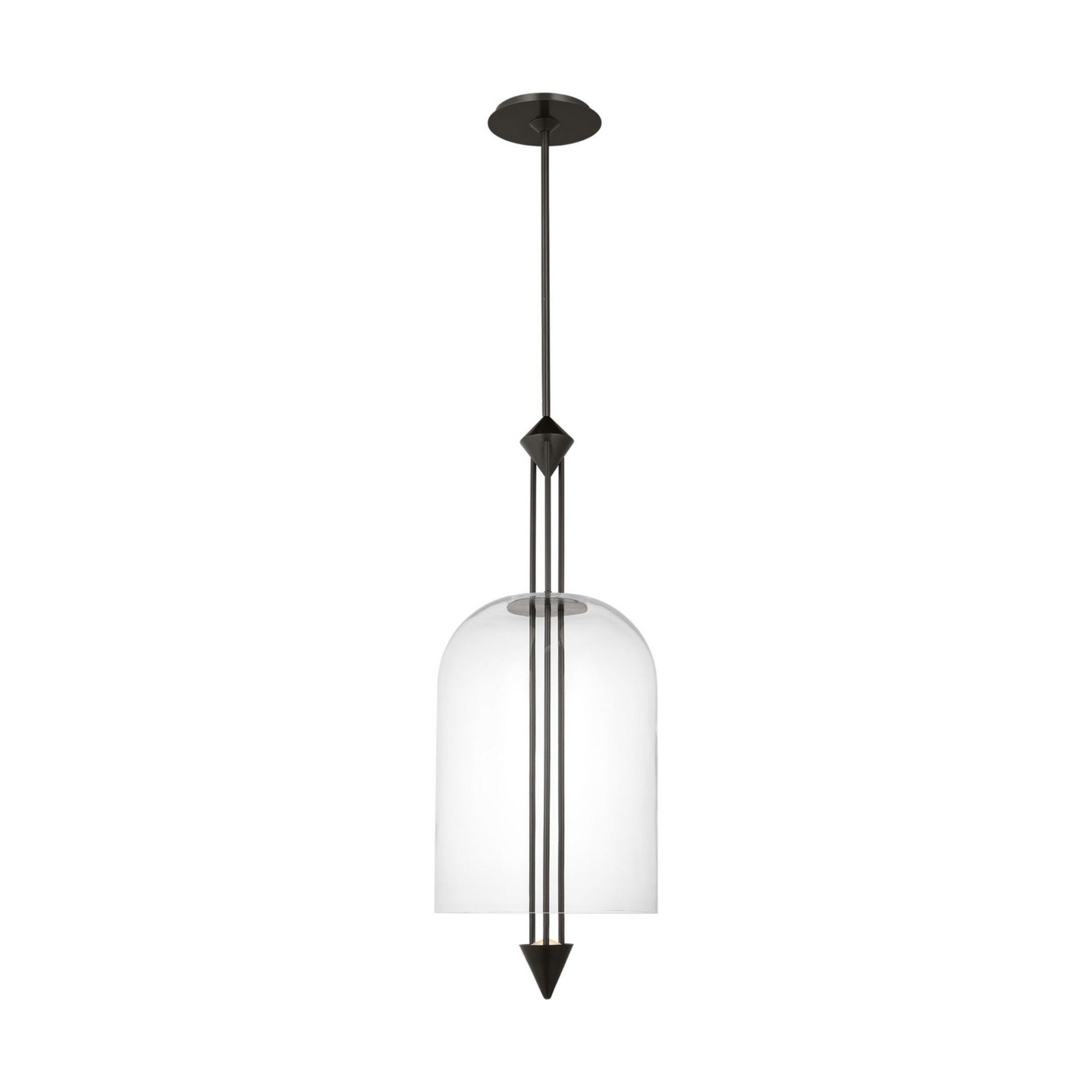 Cathedral 15" Large Pendant, 120-277V, Dark Bronze Finish - Bees Lighting