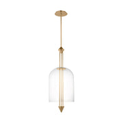 Cathedral 15" Large Pendant, 120-277V, Natural Brass Finish - Bees Lighting