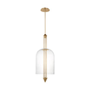 Cathedral 18" X-Large Pendant, 120-277V, Natural Brass Finish - Bees Lighting