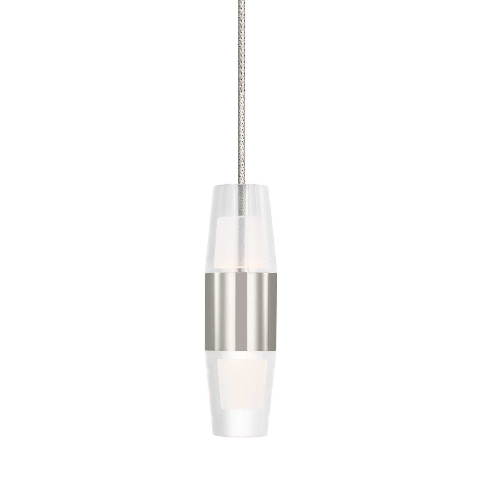 Lassell 5" Freejack LED Pendant, Polished Nickel Finish - Bees Lighting