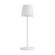 Nevis Accent Rechargeable Table Lamp, Matte White Finish - Bees Lighting