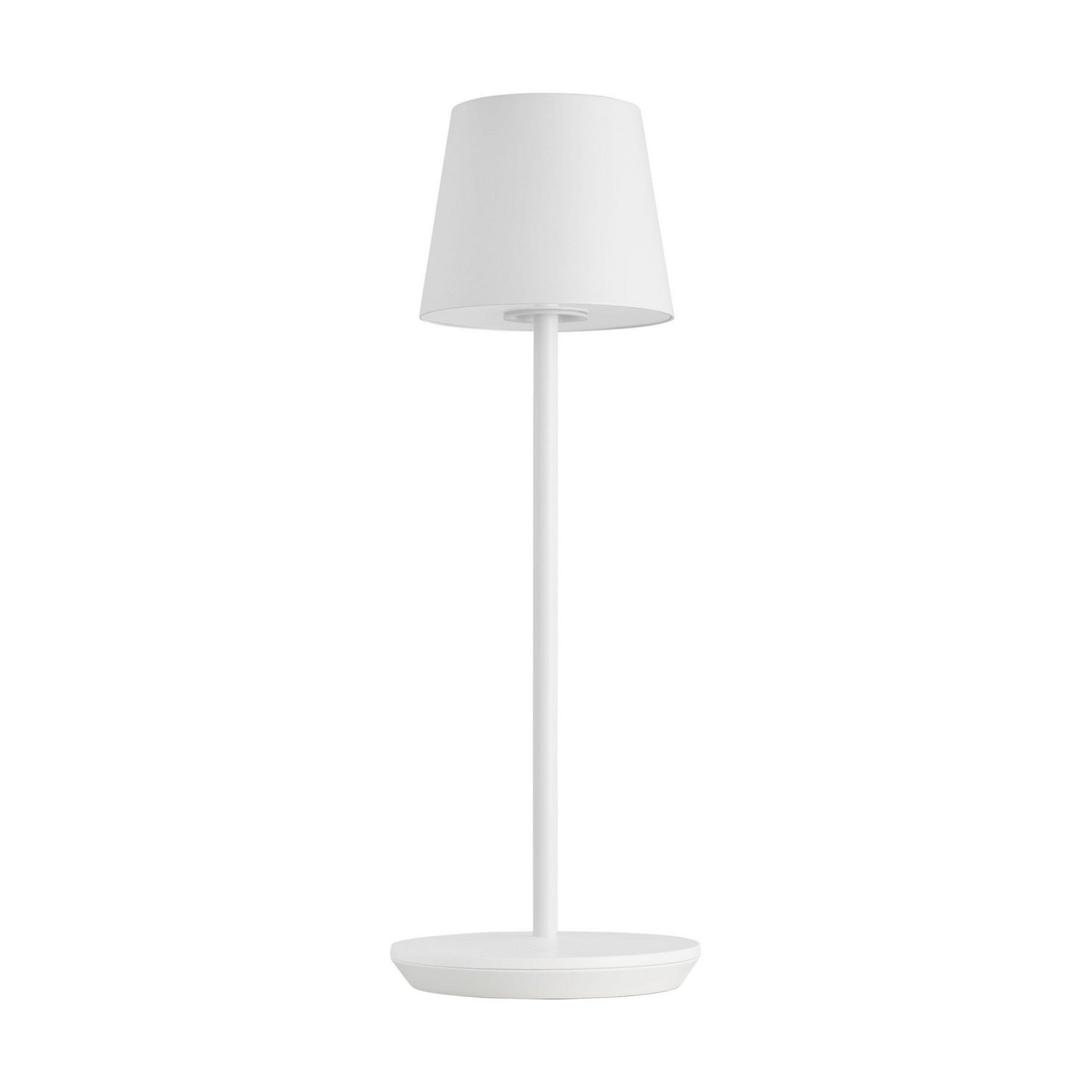 Nevis Accent Rechargeable Table Lamp, Matte White Finish - Bees Lighting