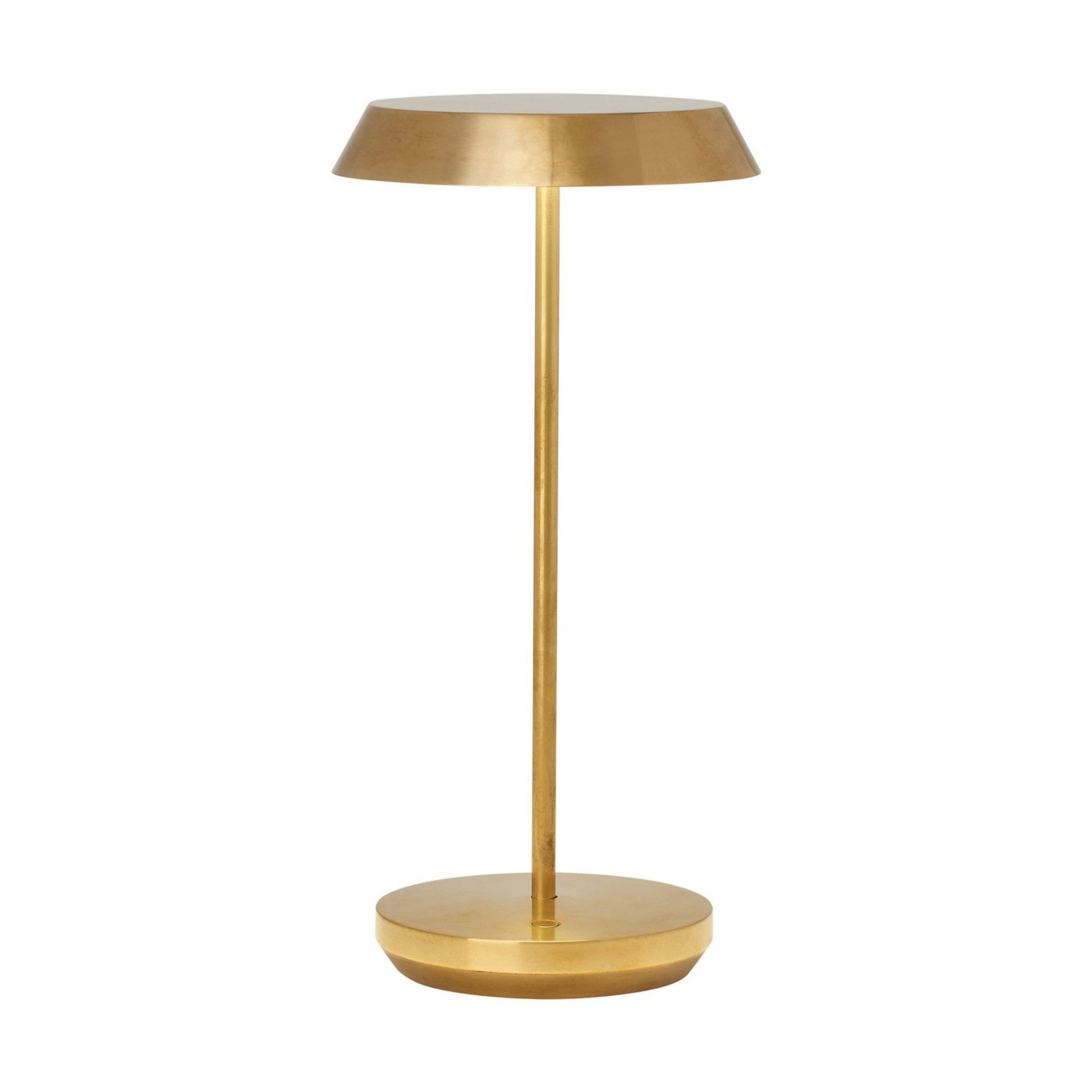 Tepa Accent Rechargeable Table Lamp, 120-240V, Natural Brass Finish - Bees Lighting