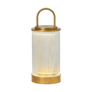 Tawa Accent Rechargeable Table Lamp, 120-240V, Natural Brass Finish - Bees Lighting