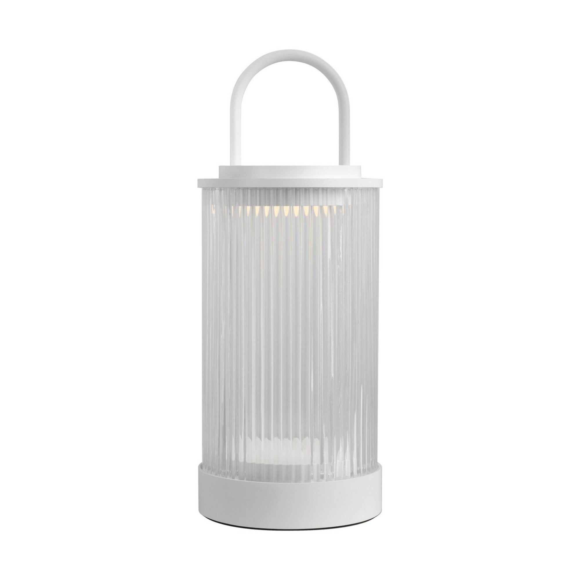Tawa Accent Rechargeable Table Lamp, 120-240V, Matte White Finish - Bees Lighting