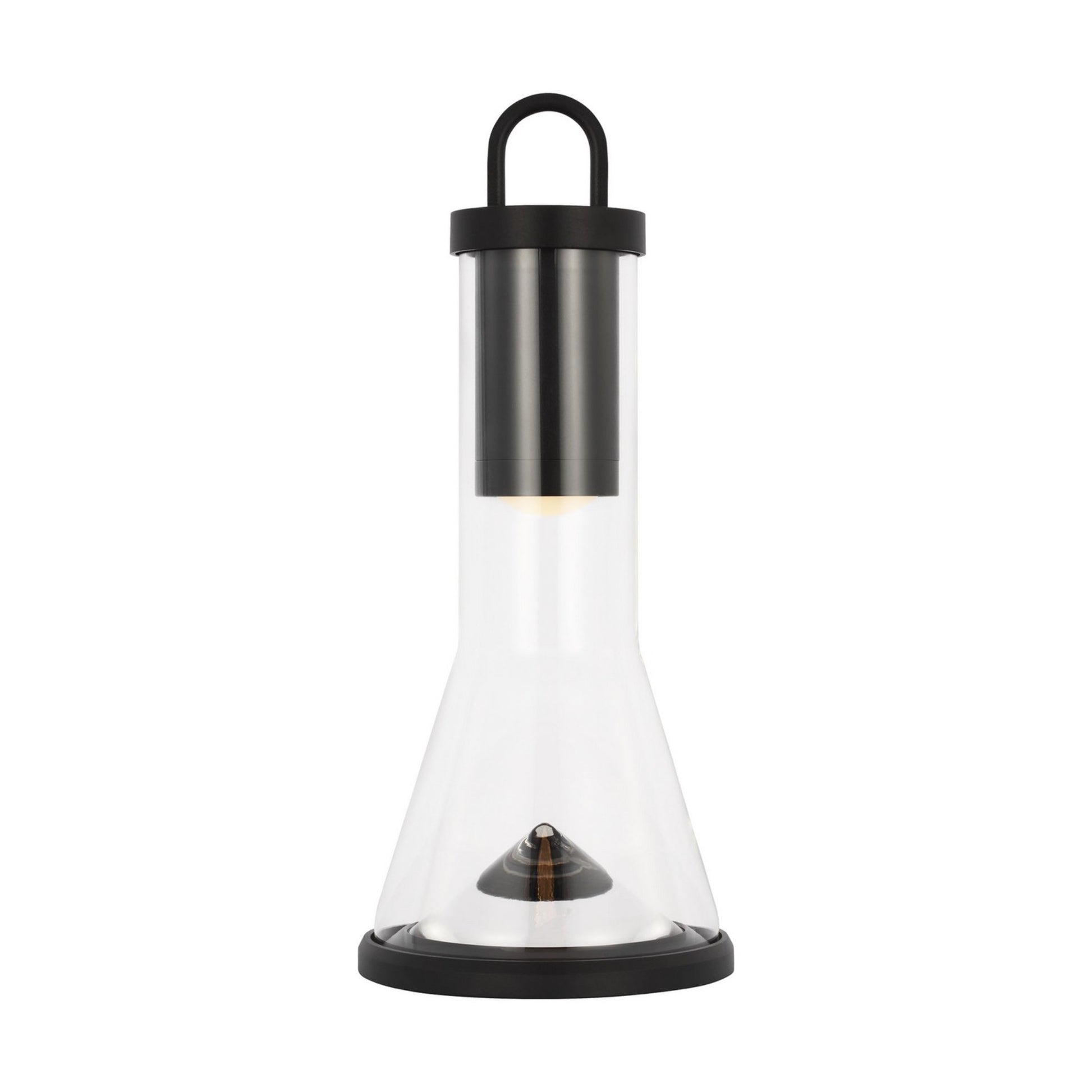 Kandella LED Accent Rechargeable Table Lamp, 120-240V, Black Finish - Bees Lighting